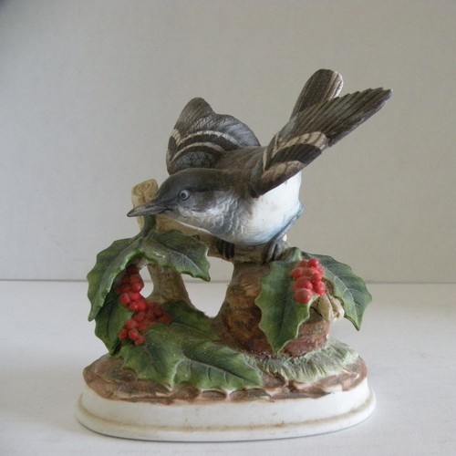 Vintage mockingbird porcelain - vintage,